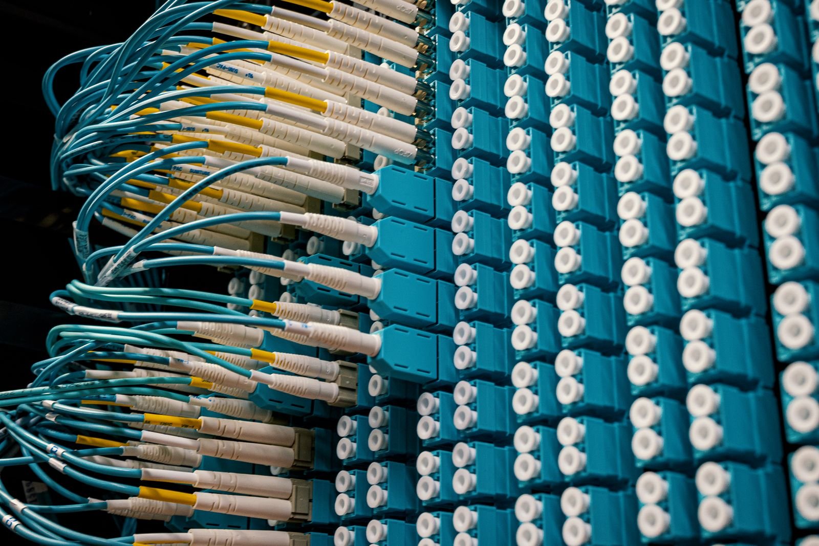 Fibre patch panel in a broadcast data centre